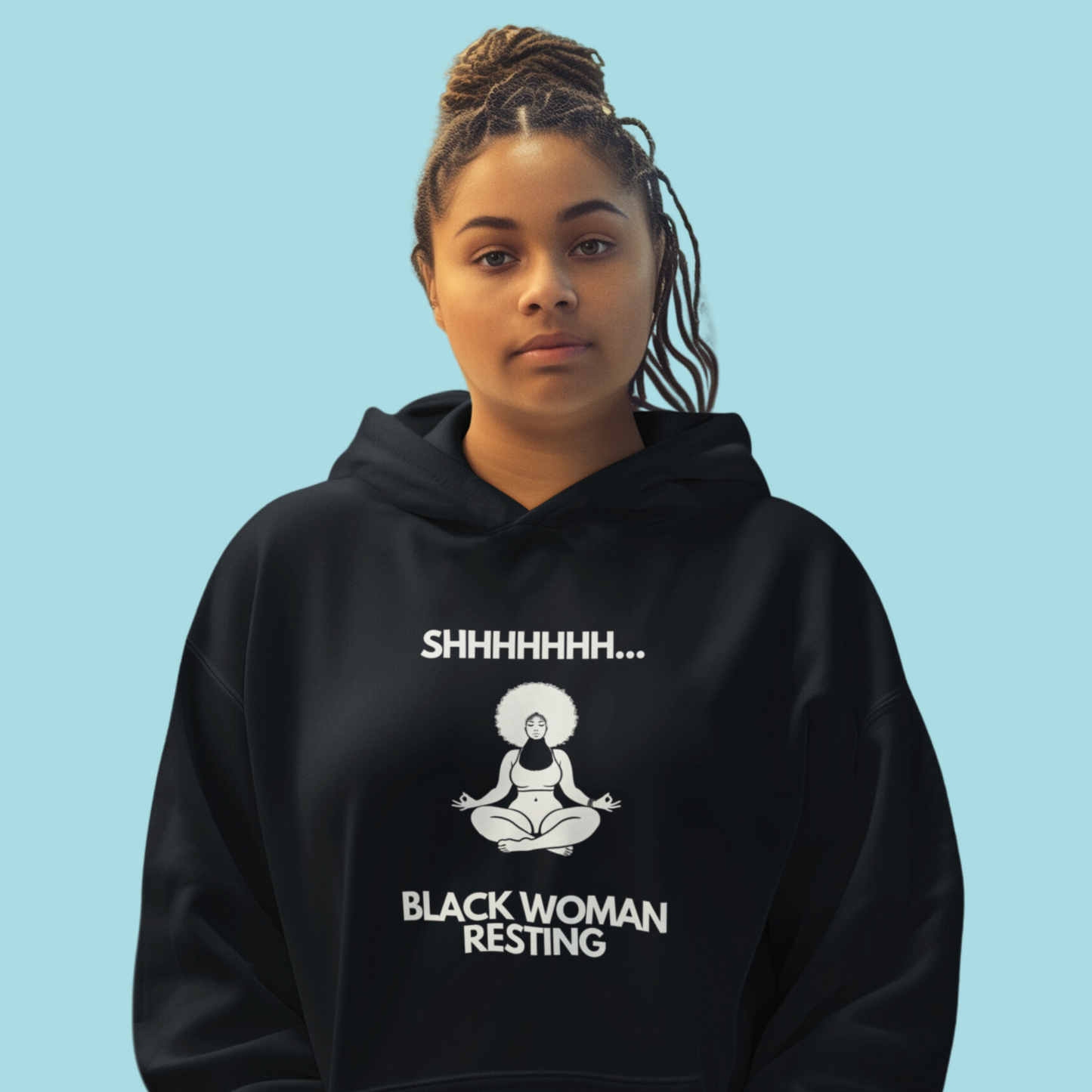 Black Woman Resting Hoodie